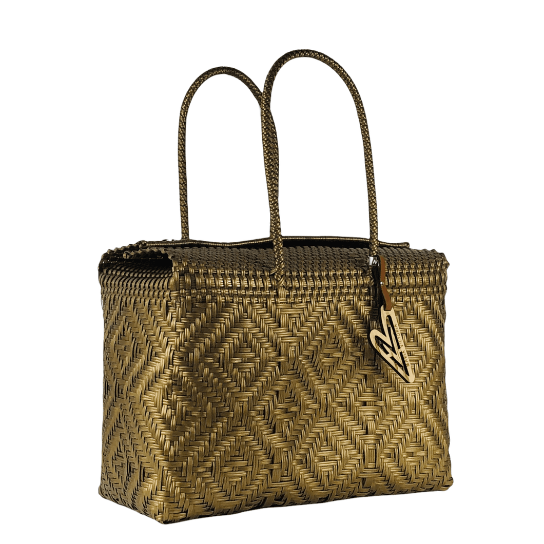Kahlo Large Basket - Saturated Gold